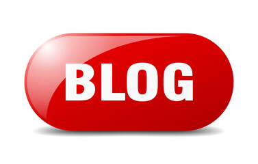 blog button. sticker. banner. rounded glass sign