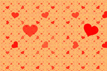 hearts love pattern design