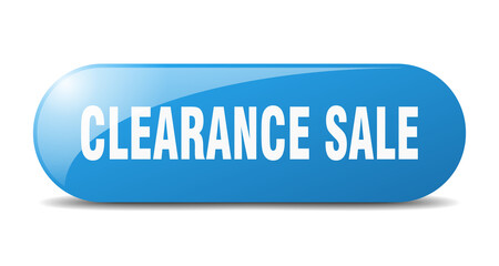 clearance sale button. sticker. banner. rounded glass sign