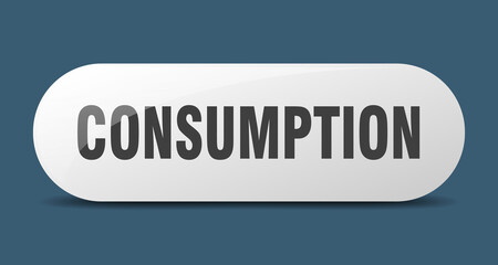 consumption button. sticker. banner. rounded glass sign