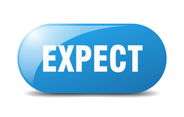 expect button. sticker. banner. rounded glass sign