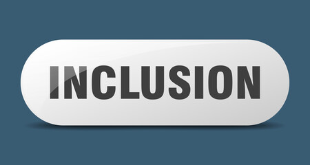 inclusion button. sticker. banner. rounded glass sign