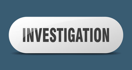 investigation button. sticker. banner. rounded glass sign