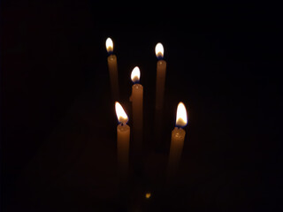 candles in the dark