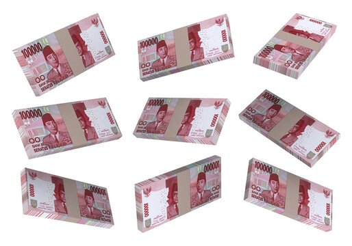 3D Model Indonesian rupiah money 100000