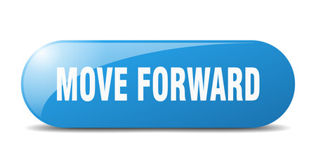 move forward button. sticker. banner. rounded glass sign