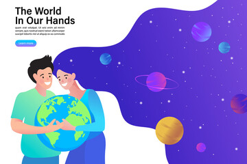 Obraz premium save the planet