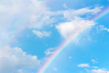 rainbow and clouds
