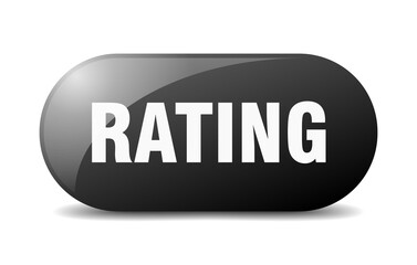 rating button. sticker. banner. rounded glass sign