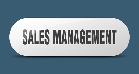 sales management button. sticker. banner. rounded glass sign