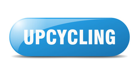 upcycling button. sticker. banner. rounded glass sign