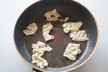 豚バラスライスの焼肉