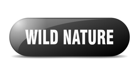 wild nature button. sticker. banner. rounded glass sign