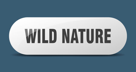 wild nature button. sticker. banner. rounded glass sign