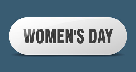 women's day button. sticker. banner. rounded glass sign
