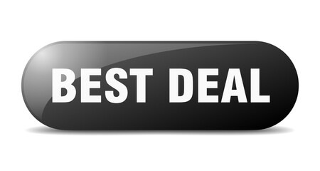 best deal button. sticker. banner. rounded glass sign