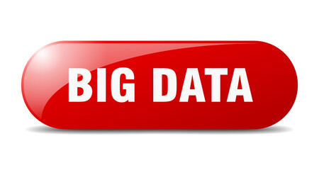 big data button. sticker. banner. rounded glass sign