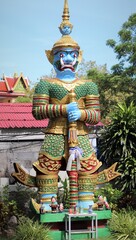 giant statue at temple