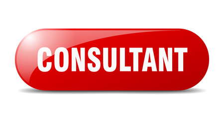 consultant button. sticker. banner. rounded glass sign