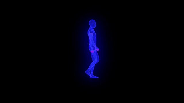 Hologramme walking