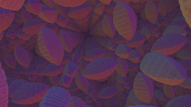 Infinite Fractal View With Changing Shapes