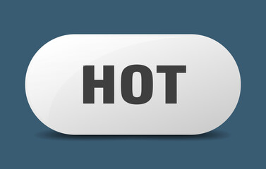 hot button. sticker. banner. rounded glass sign