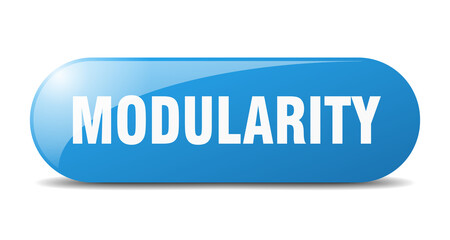 modularity button. sticker. banner. rounded glass sign