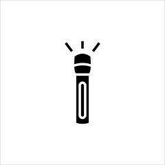 flashlight icon with glyph style vector for your web design, logo, UI. illustration