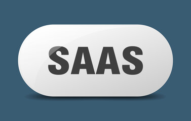 saas button. sticker. banner. rounded glass sign