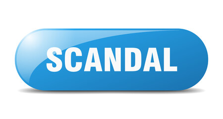scandal button. sticker. banner. rounded glass sign