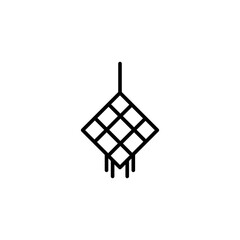 Eid diamond icon vector outline  style