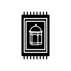 prayer rug icon vector glyph style for your design