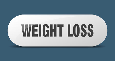 weight loss button. sticker. banner. rounded glass sign