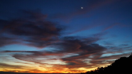 伯耆大山山頂　夜