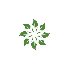 Green garden green leaf Logo Template