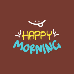 Good Morning Sunshine Nice Vector Calligraphy Lettering Motivation Phrase Poster Design
