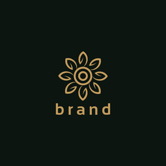 abstract flower logo creative