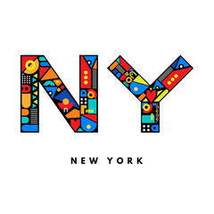 NY typography. New York t shirt design, Vector, Illustration. NY logo. new york logo. 