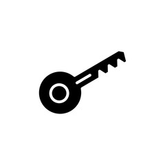 key icon glyph style for your web design, logo, UI. illustration