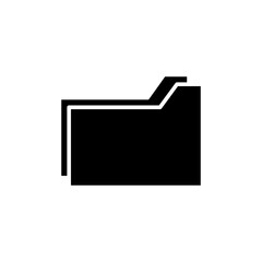 folder icon glyph style for your web design, logo, UI. illustration