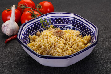 Bulgur with meat