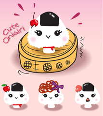 Cute Onigiri Vector