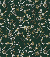traditional Indian paisley pattern on     background