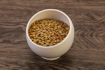 Vegan cuisine - Dry lentil heap