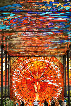 Vista de Vitral gigante Toluca
