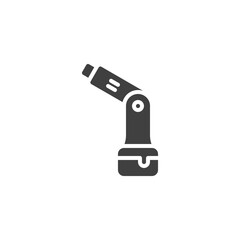 Cordless screwdriver vector icon. filled flat sign for mobile concept and web design. Battery screwdriver glyph icon. Symbol, logo illustration. Vector graphics