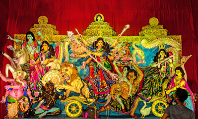 Durga Puja or Durgotsava,is an annual Hindu festival celebrated mainly in West Bengal,India.Durga...
