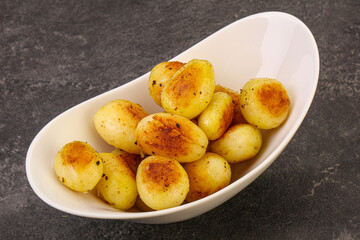 Roasted baby potato in the bowl