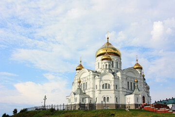Fototapeta na wymiar Orthodox Christian Church on the Hill