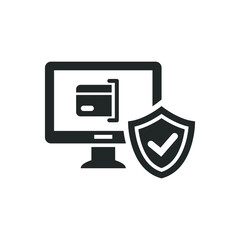 Secure online payment icon